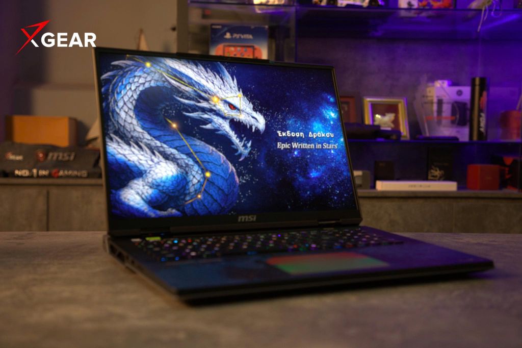 laptop gaming msi titan 18 hx dragon edition draco epic a2w 1245vn góc nghiêng phải