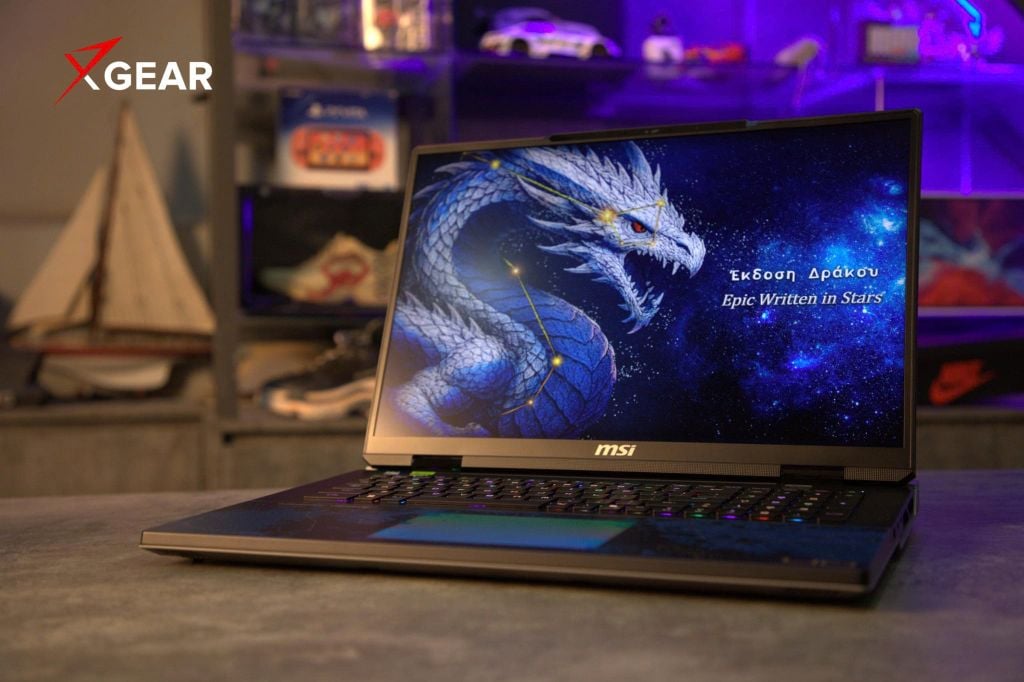 laptop gaming msi titan 18 hx dragon edition draco epic a2w 1245vn góc nghiêng trái