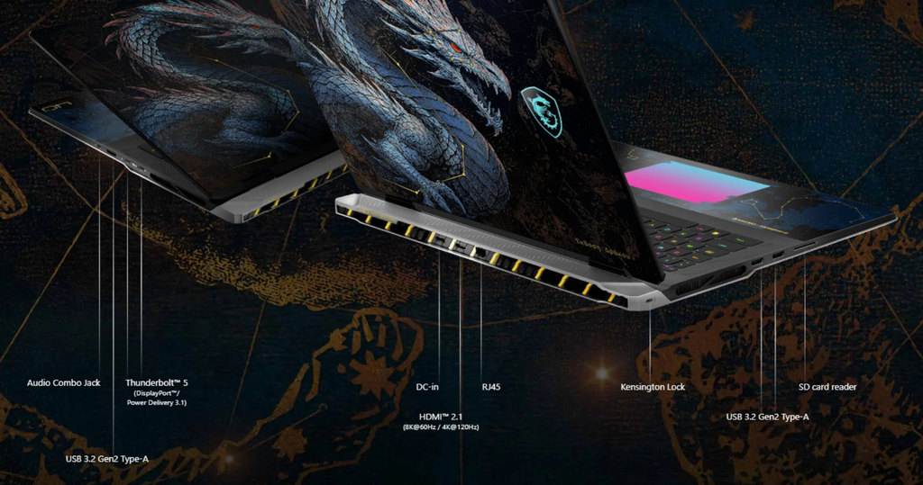 Laptop Gaming MSI Titan 18 HX Dragon Edition Draco Epic A2W 1245VN