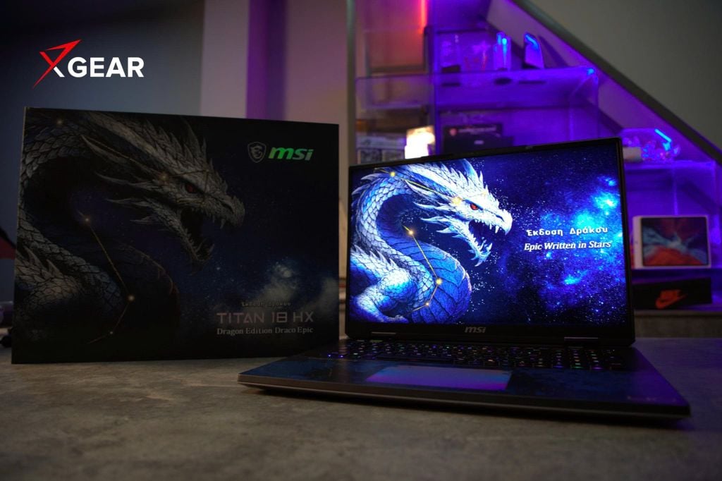 laptop gaming msi titan 18 hx dragon edition draco epic a2w 1245vn cùng hộp