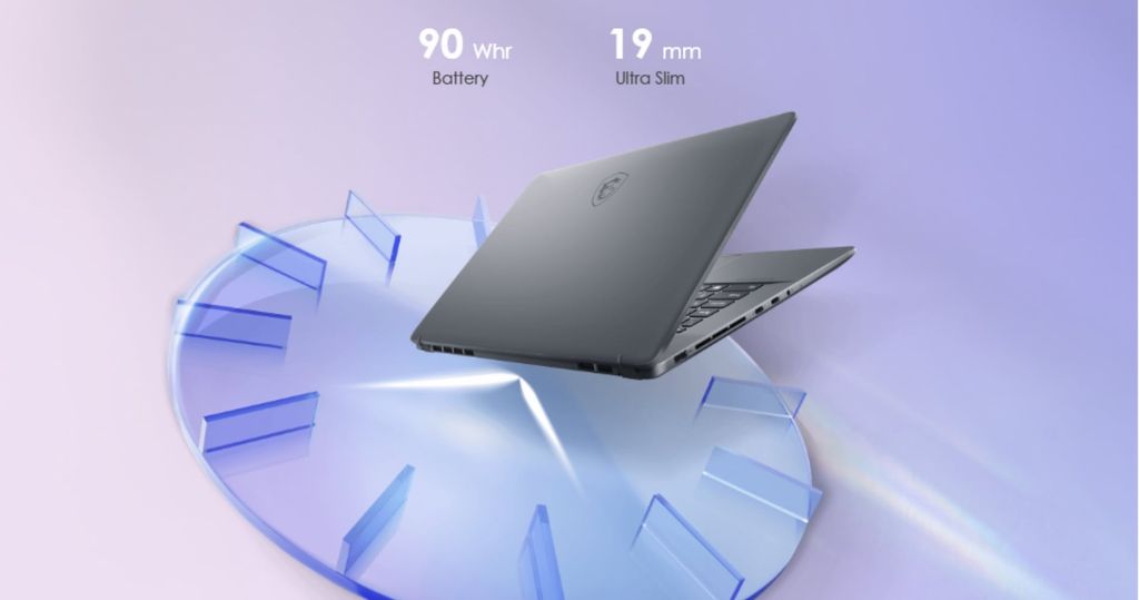 MSI Creator Z17 HX Studio A13VGT 068VN pin 90wh kéo dài 8 tiếng cho tác vụ văn phòng