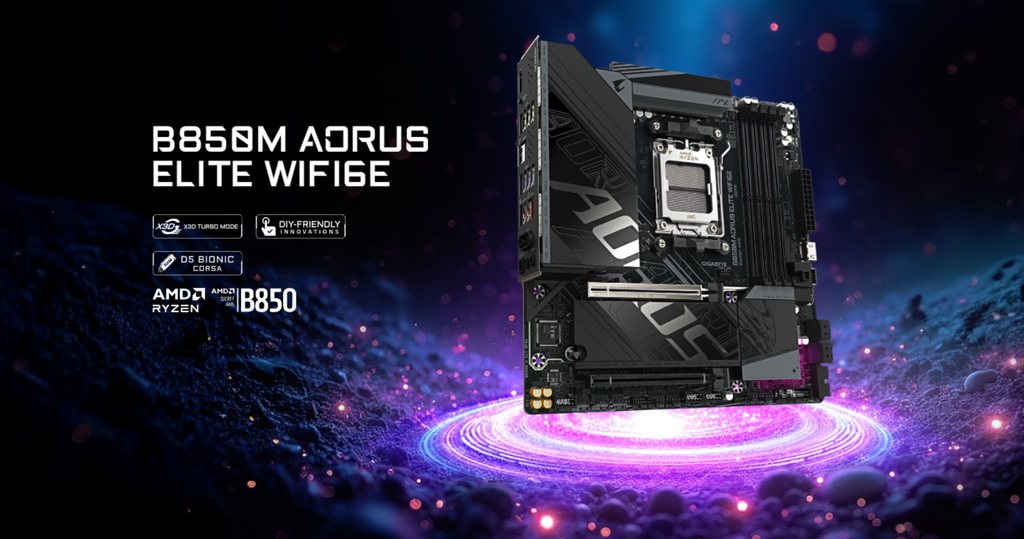 mainboard gigabyte b850m aorus elite wifi6e