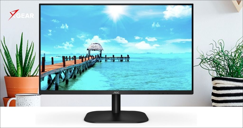 màn hình máy tính aoc sở hữu thiết kế mỏng nhẹ