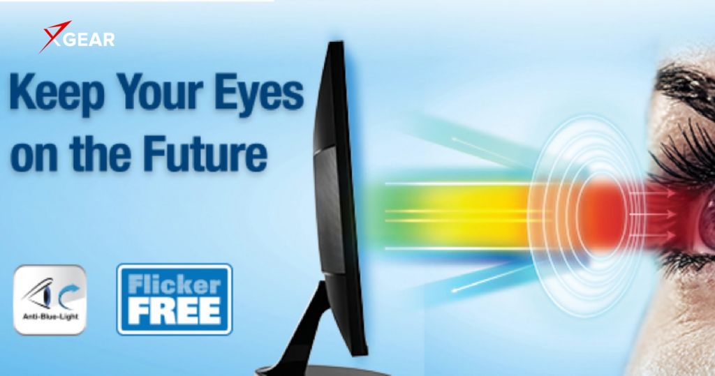 được tích hợp công nghệ bảo vệ mắt tiên tiến trên màn hình aoc