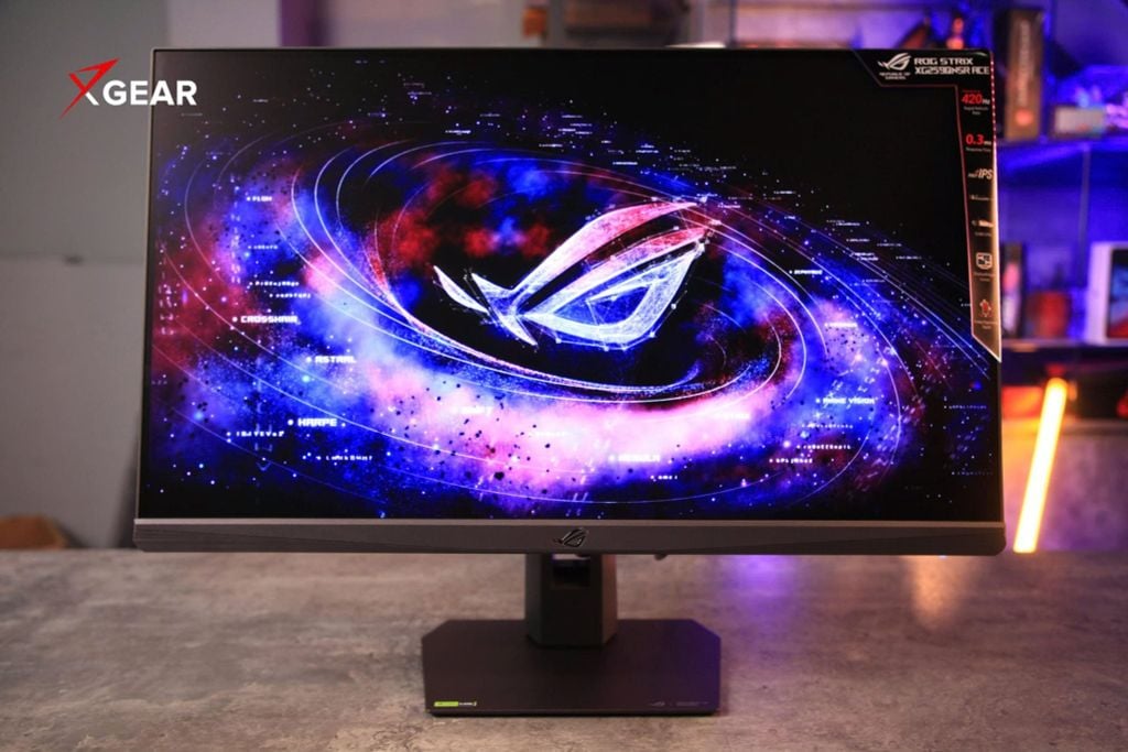 chính diện màn hình asus rog strix xg259qnsr ace