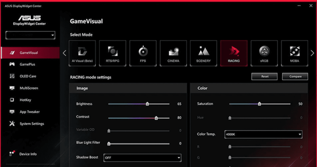 DisplayWidget Center