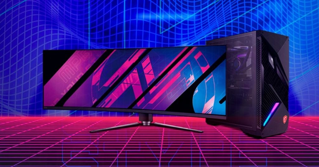 Thiết kế của MSI MPG 491CQPX QD-OLED nổi bật với viền bezel mỏng, hiện đại tinh tế