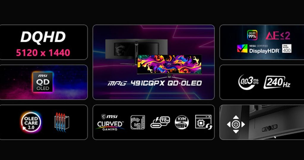 Công nghệ MSI OLED Care 2.0 giúp bảo vệ tấm nền, kéo dài tuổi thọ màn hình