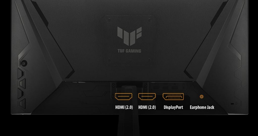 đa dạng cổng kết nối trên màn hình Gaming ASUS TUF Gaming