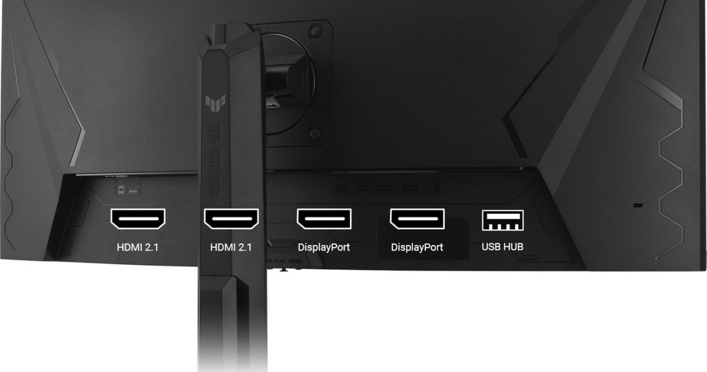 màn hình ASUS TUF VG34WQML5A đầy đủ và đa dạng cổng kết nối tiện lợi