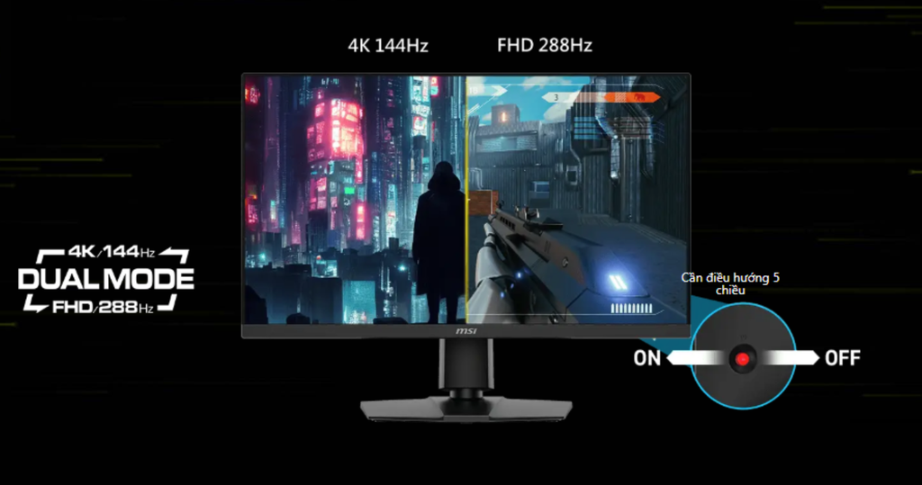 Màn hình Gaming MSI MAG 275UPD E14 dual mode