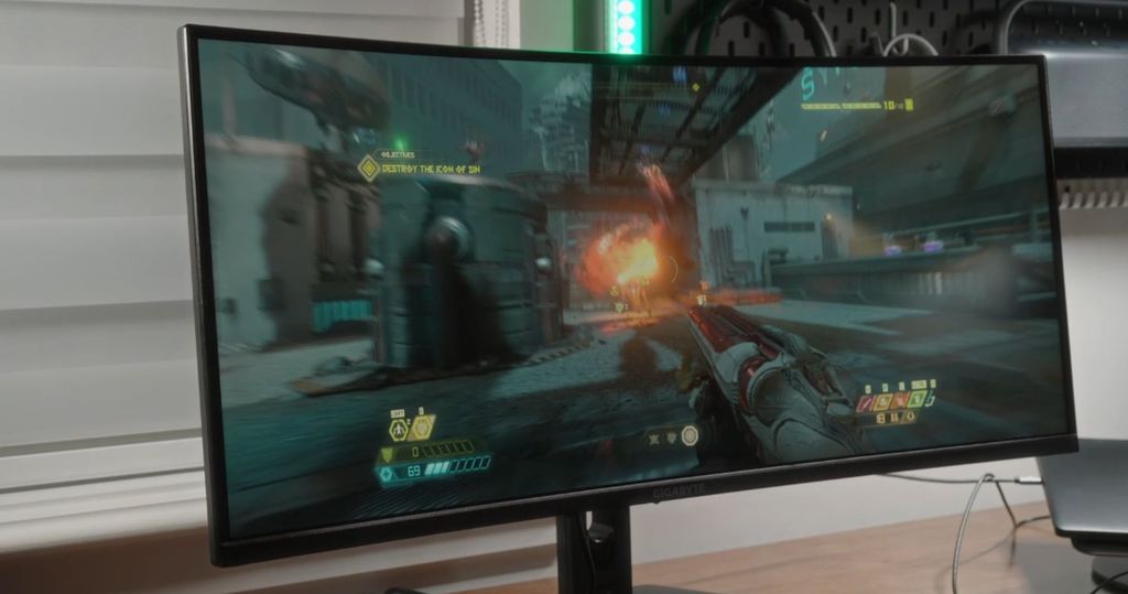 Gigabyte G34WQCP màn hình cong 34 inch tự nhiên thuận mắt người