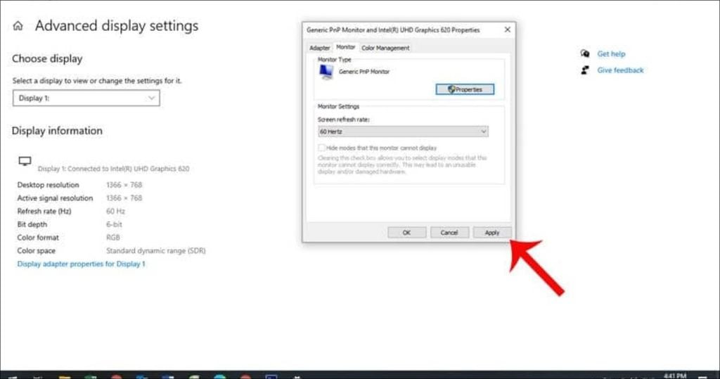 cài đặt tần số quét 320Hz trên GIGABYTE M27UP