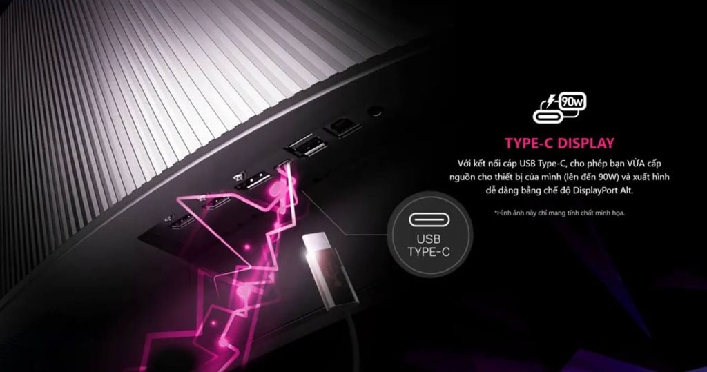 kết nối đa dạng và đầy đủ với cổng kết nối ngoại vi trên MSI MPG 491CQP QD-OLED