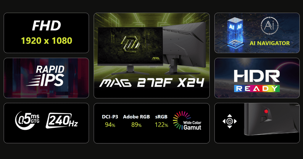 những điểm nổi bật của màn hình msi mag 272f x24