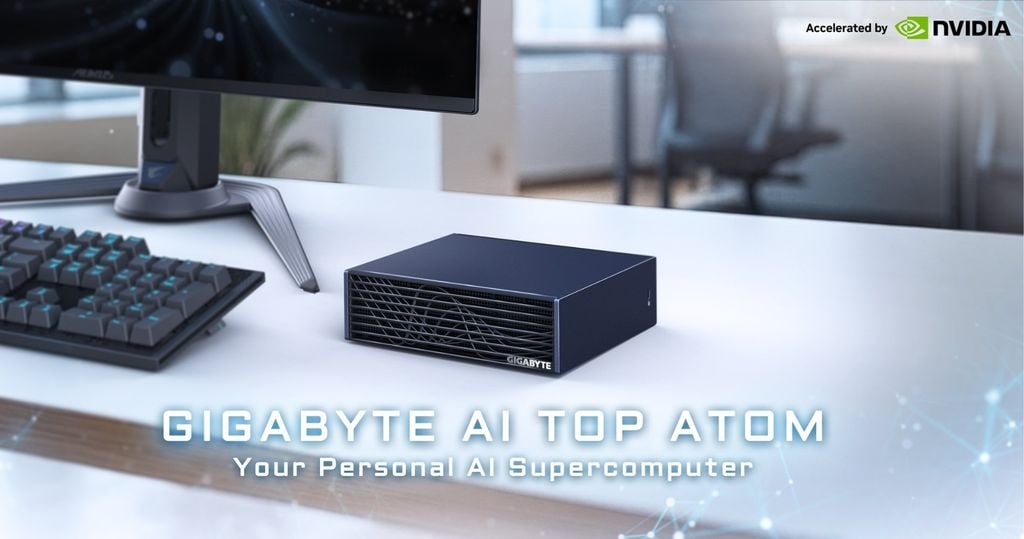 Mini PC Gigabyte AI Top Atom bộ vi xử lý chip AI 20 lõi