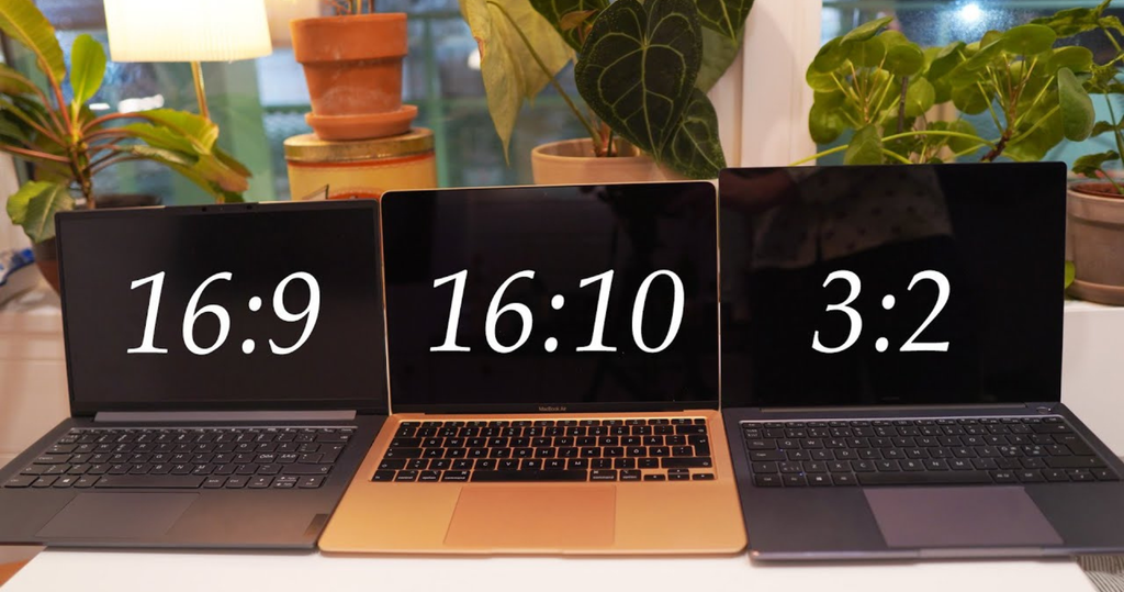 Các tỷ lệ laptop phổ biến