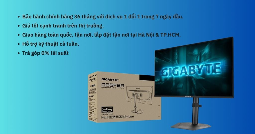 mua màn hình Gigabyte GS25F2A tại Xgear