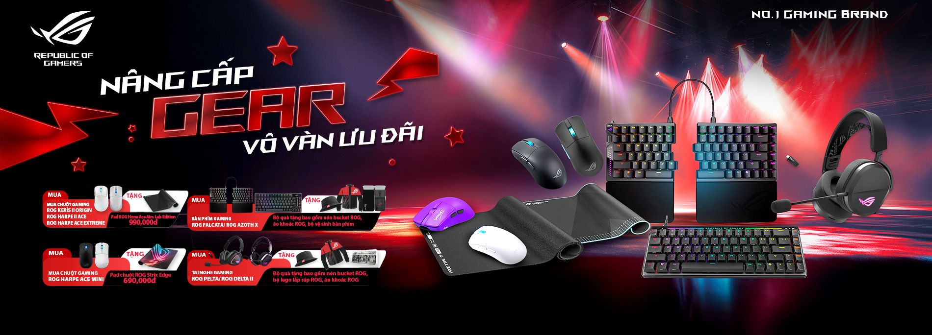 Nâng Cấp Gear Gaming ROG - Nhận Ngay Quà Tặng Cực Chất Từ ASUS