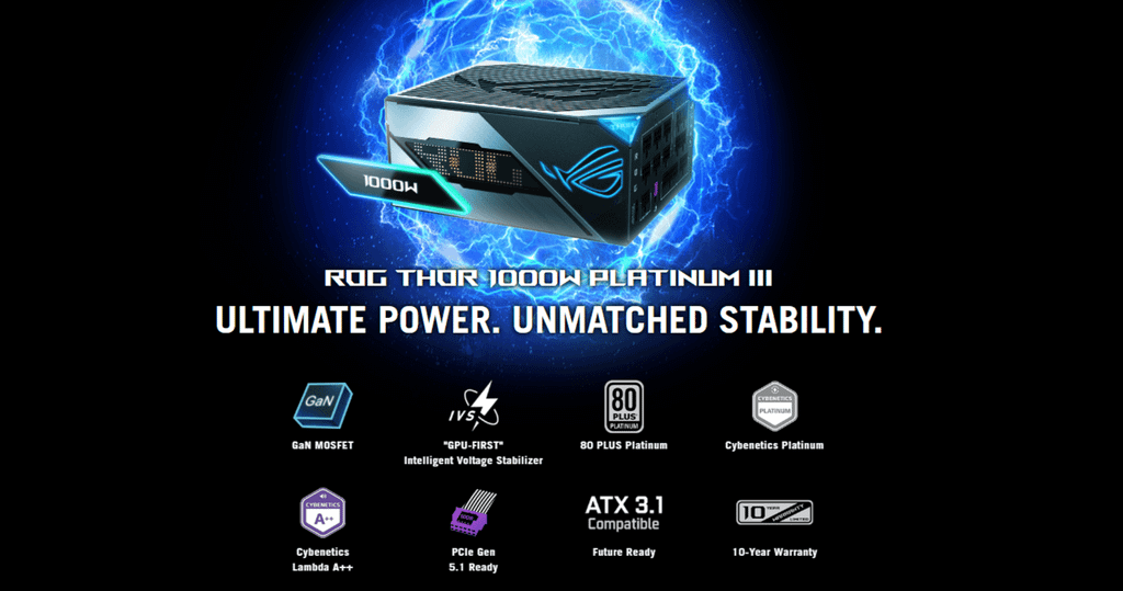 nguồn asus rog thor 1000p3