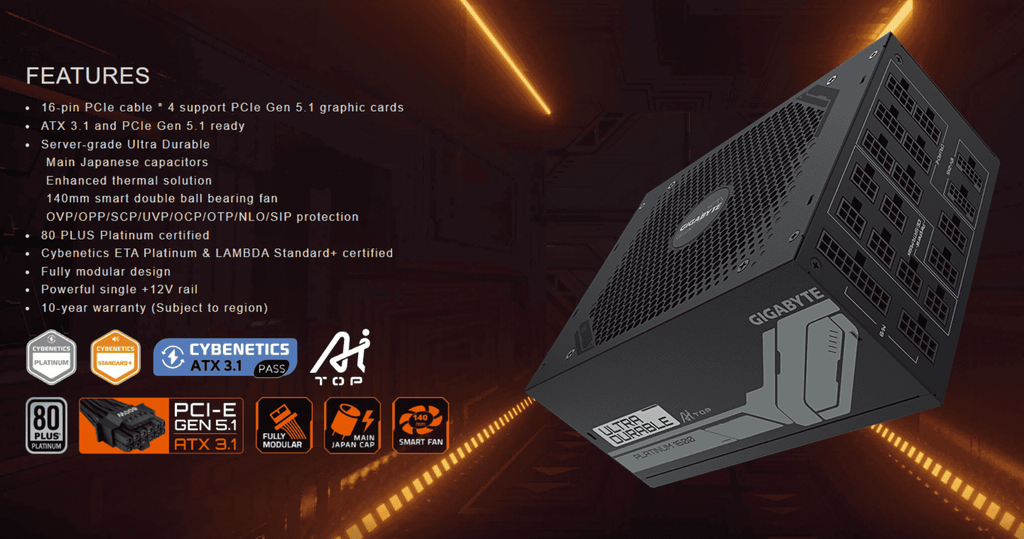 nguồn gigabyte gp ud1600pm pg5 ai top