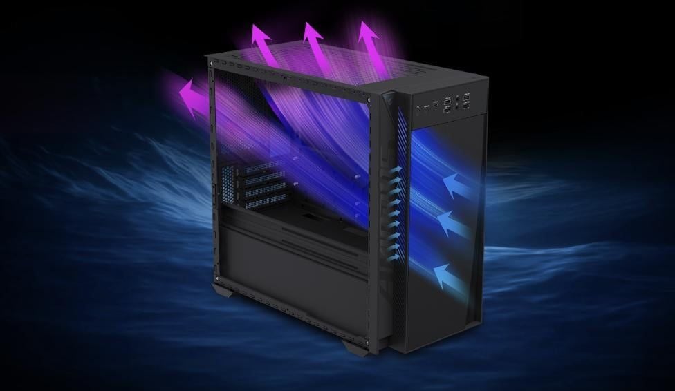 PC AI GIGABYTE AORUS PRIME 3 được trang bị tản nhiệt khí ARGB