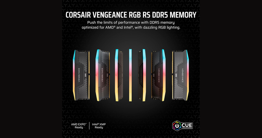 ram pc corsair vengeance rgb 32gb 2x16gb ddr5 6000mhz cmg32gx5m2e6000z36 nhiều góc nhìn