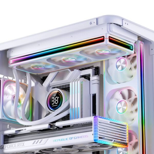 quạt tản nhiệt pc jonsbo za 120w white lắp vào pc