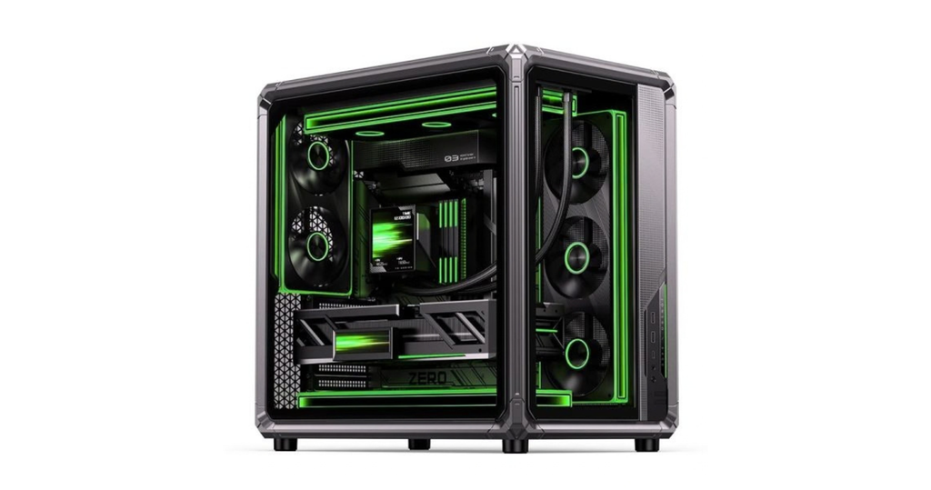 quạt tản nhiệt pc jonsbo ze 360b black trong pc đen xanh