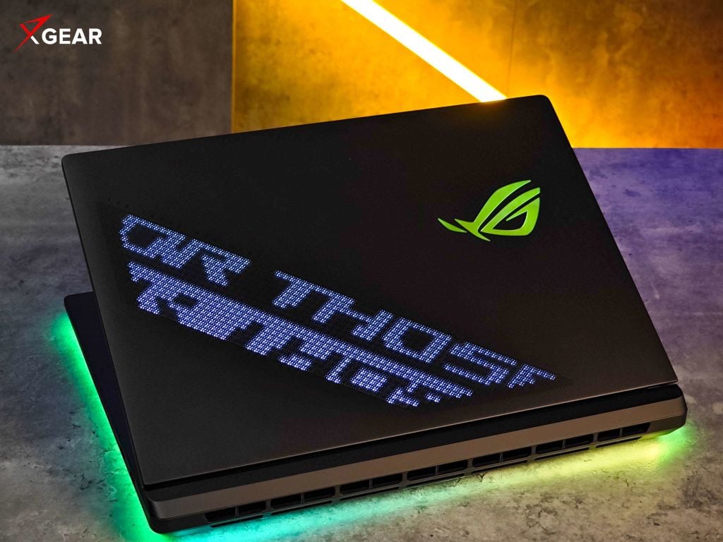 thiết kế mạnh mẽ đặc trưng của dòng ROG Scar