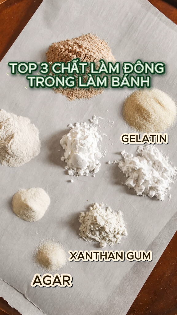 TOP 3 CHẤT LÀM ĐÔNG THƯỜNG ĐƯỢC NHẮC ĐẾN TRONG LÀM BÁNH: LOẠI NÀO PHÙ HỢP CHO WHIPPING CREAM?