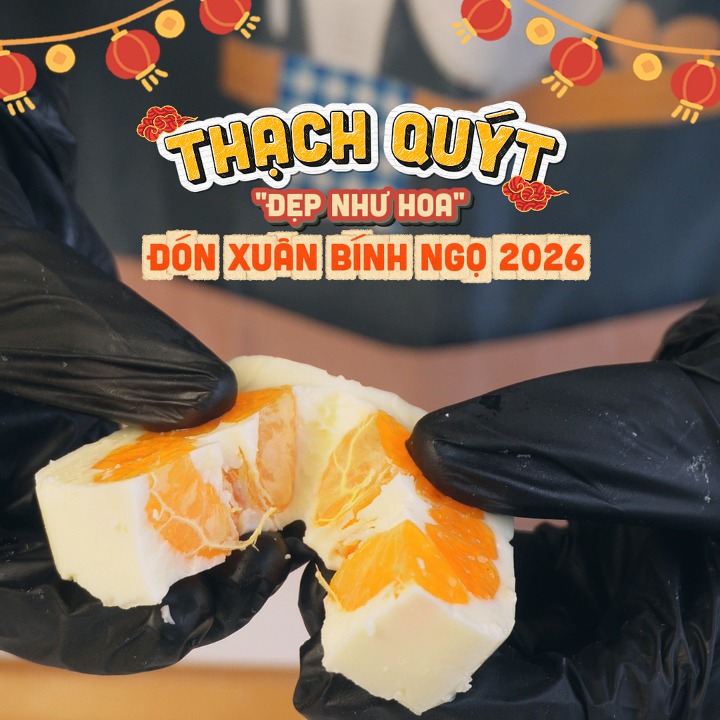 Thạch Quýt Đại Cát Đại Lợi: Món Tráng Miệng “Đẹp Như Hoa” Cho Bàn Tiệc Khai Xuân