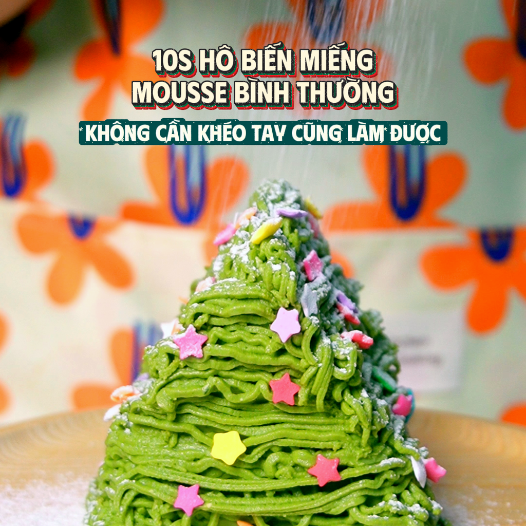 Series “Trang Trí Món Ăn Lễ Hội”: F5 Bàn Tiệc Với Tuyệt Phẩm Mousse Cây Thông Giáng Sinh