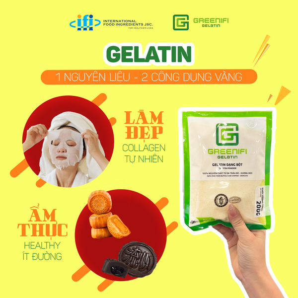 Gelatin - nguyên liệu vàng cho bánh và skincare tại nhà
