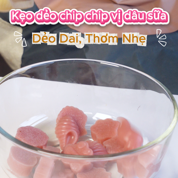 TỰ LÀM KẸO DẺO DÂU TẠI GIA: NGỌT NGÀO, DẺO MỊN, CỰC DỄ LÀM