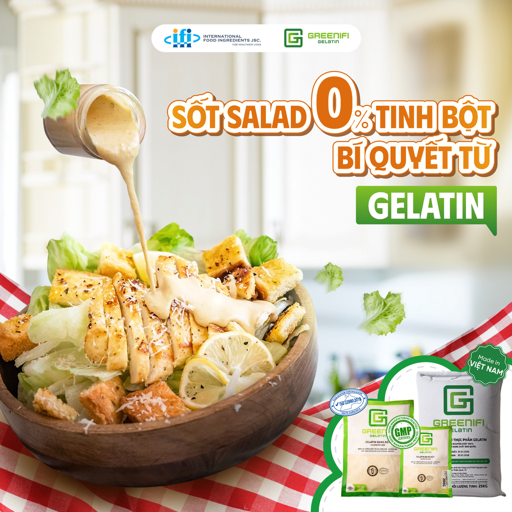 Bứt Phá Menu Healthy Với Công Thức Sốt Salad Sánh Mịn 0% Tinh Bột