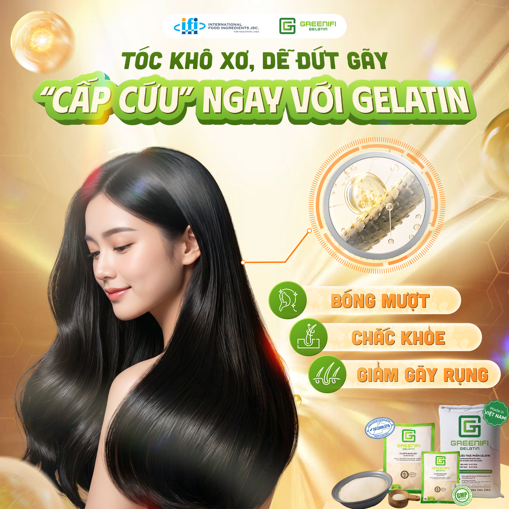 Gelatin Trong Ngành Mỹ Phẩm: Công Dụng Của Gelatin Trong Việc Phục Hồi Tóc