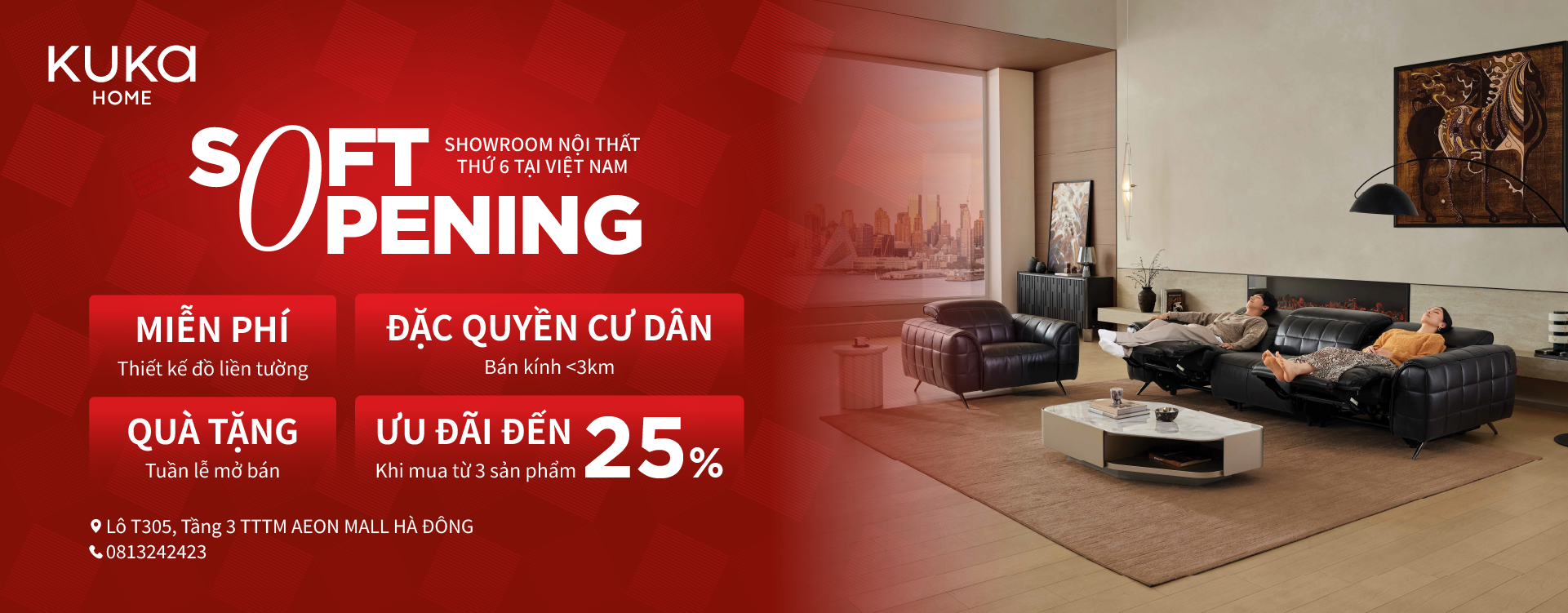 KUKA Home AEON Mall Hà Đông Soft Opening | Ưu đãi đến 25%
