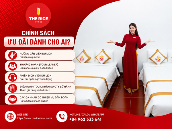 Chính sách ưu đãi dành riêng cho hướng dẫn viên, tour leader, phiên dịch viên du lịch