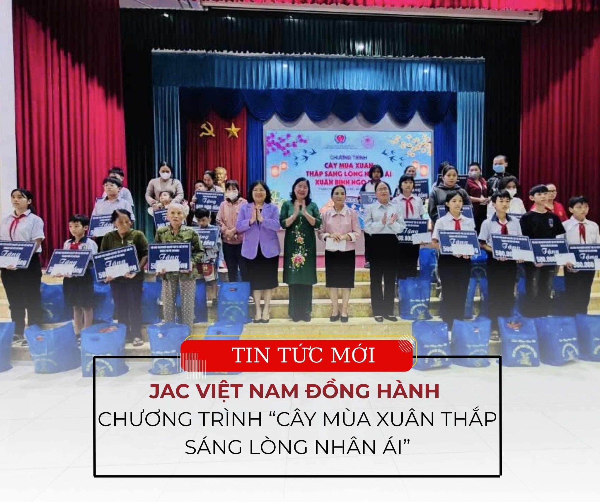 JAC VIỆT NAM ĐỒNG HÀNH CHƯƠNG TRÌNH “CÂY MÙA XUÂN THẮP SÁNG LÒNG NHÂN ÁI” – LAN TỎA YÊU THƯƠNG DỊP TẾT BÍNH NGỌ 2026