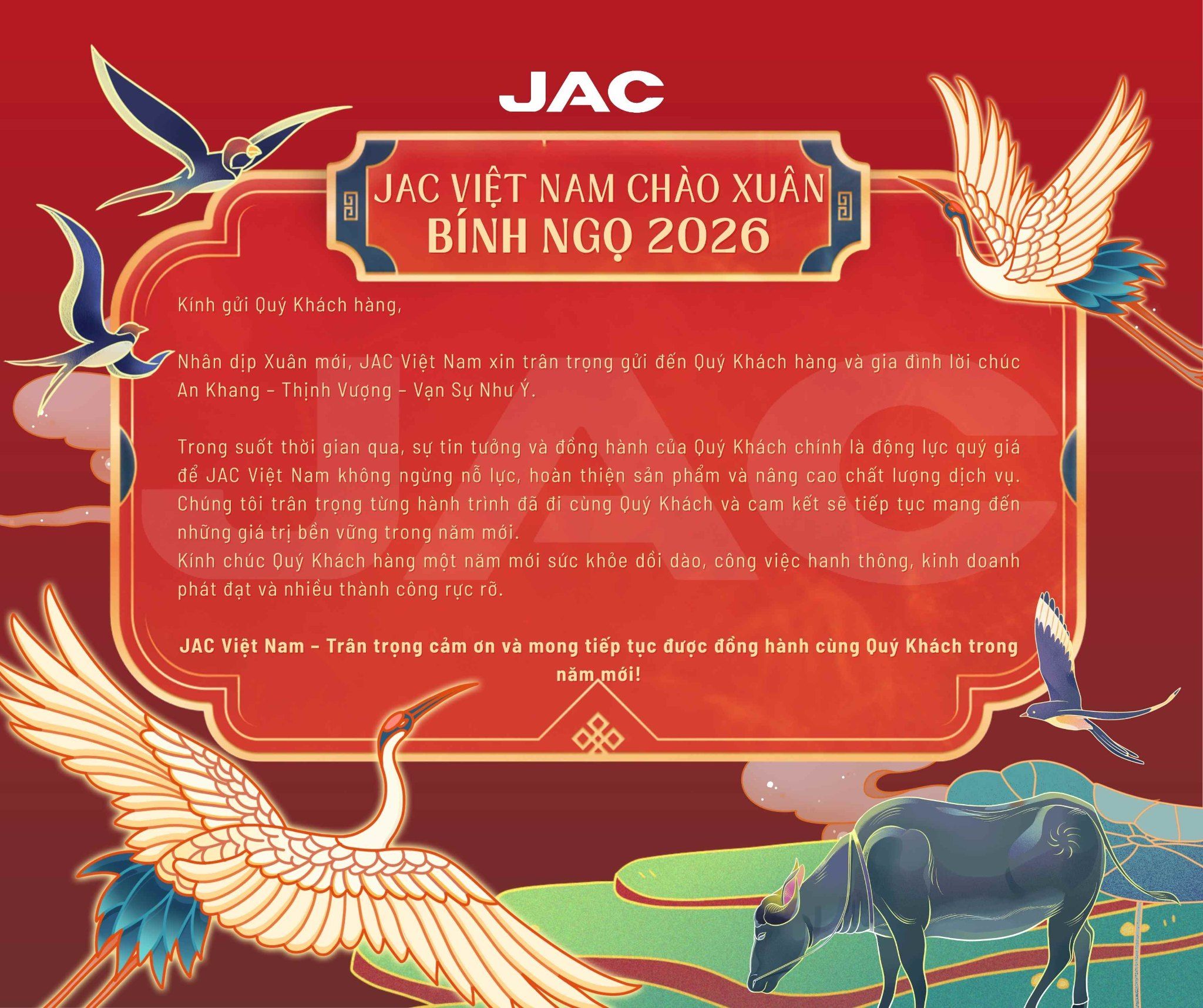 JAC VIỆT NAM CHÀO XUÂN BÍNH NGỌ 2026