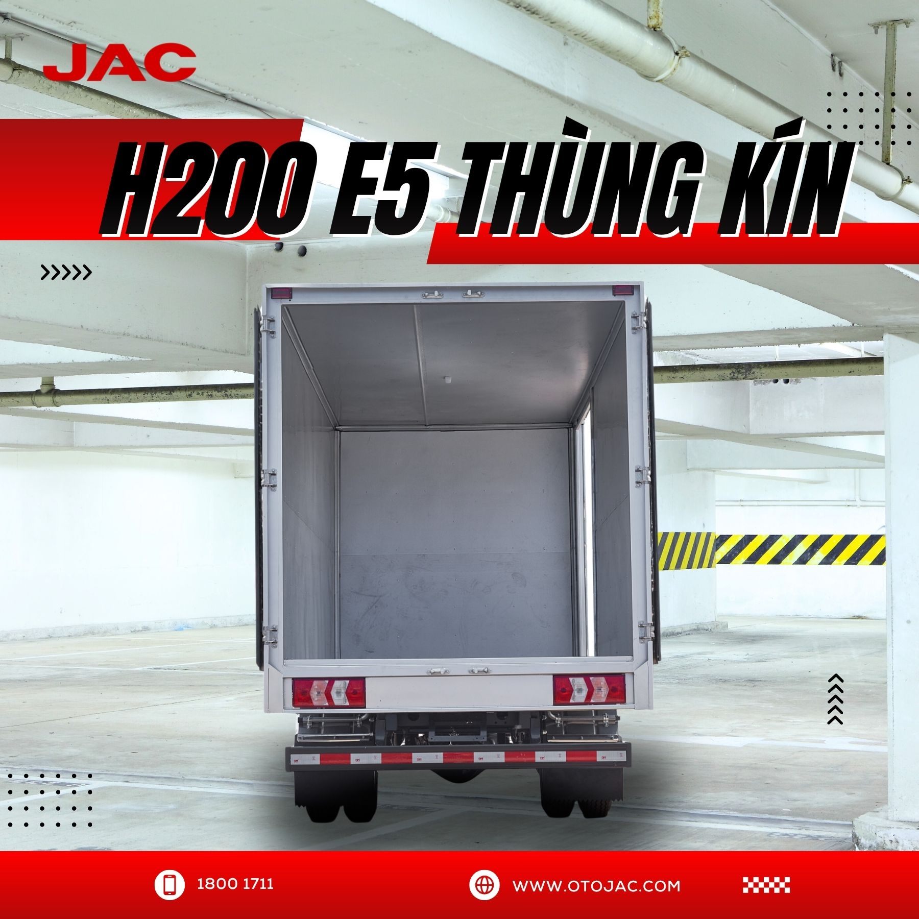 Xe tải JAC H200 E5 thùng kín – Thiết kế tối ưu cho vận chuyển hàng hóa