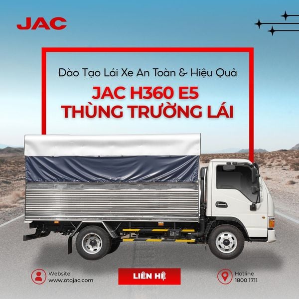 Đào tạo lái xe an toàn và hiệu quả cùng JAC H360 E5 thùng trường lái