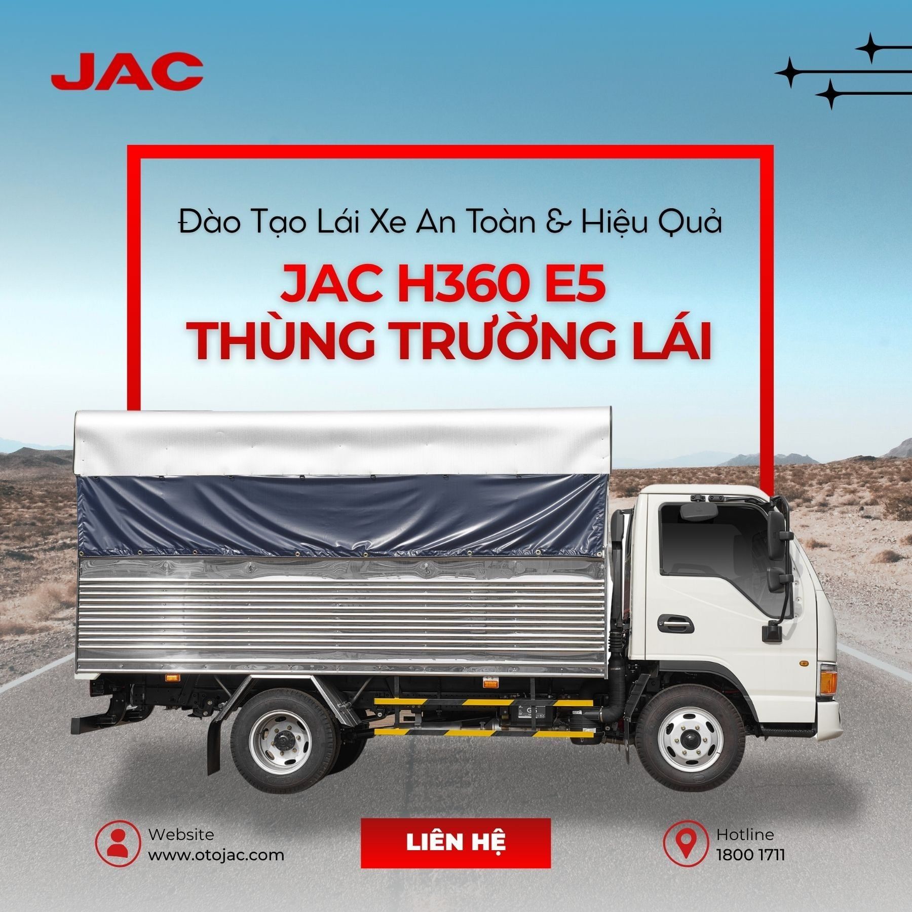Đào tạo lái xe an toàn và hiệu quả cùng JAC H360 E5 thùng trường lái