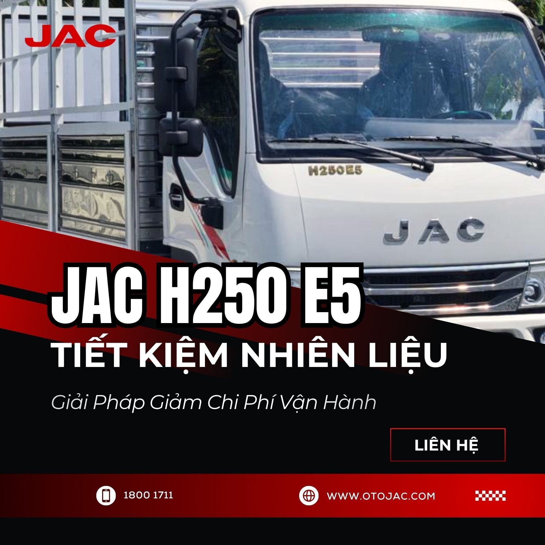 JAC H250 E5 tiết kiệm nhiên liệu – Giải pháp giảm chi phí vận hành