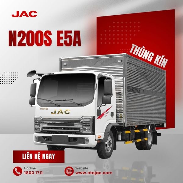 Trải nghiệm vận hành linh hoạt cùng xe tải JAC N200S E5A thùng kín