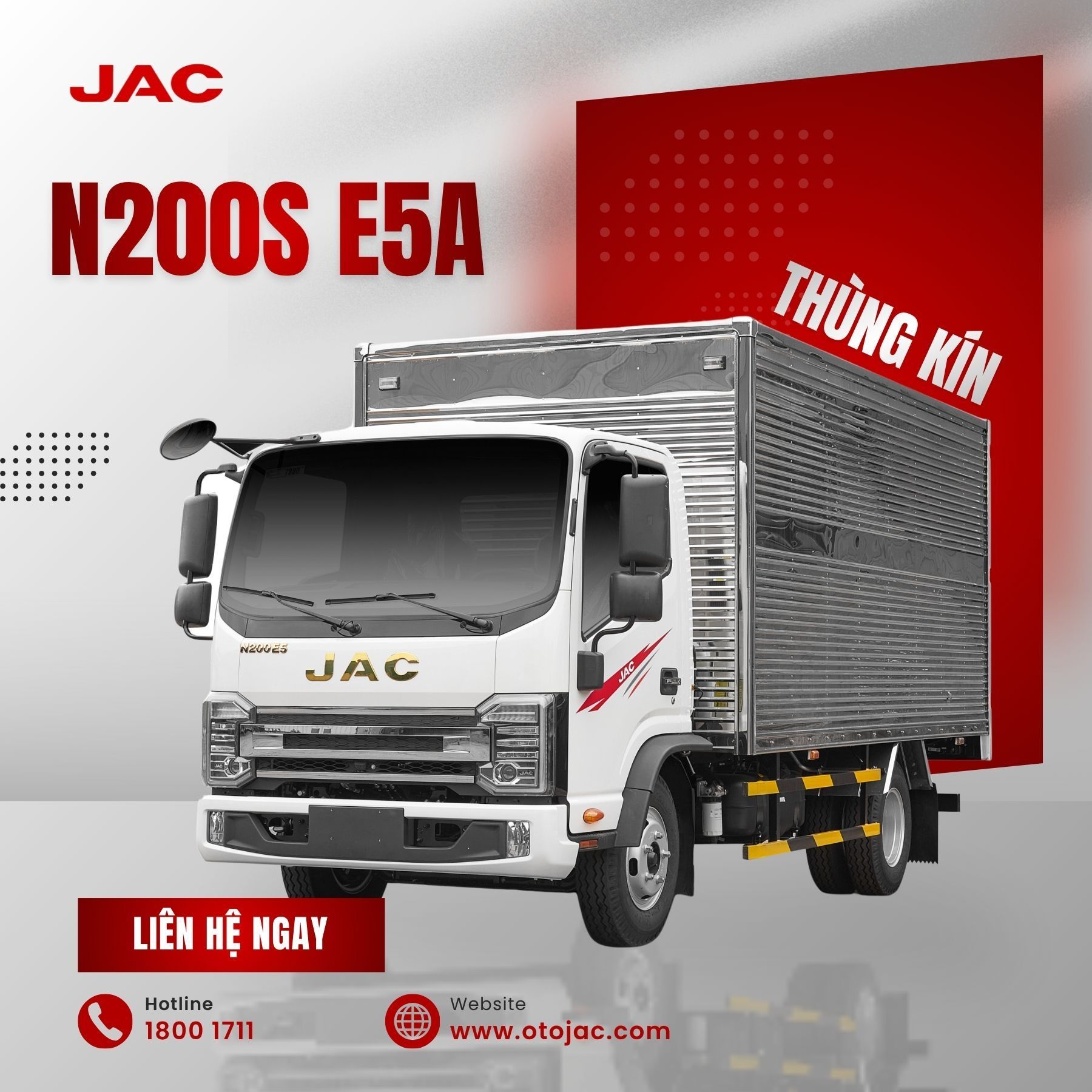 Trải nghiệm vận hành linh hoạt cùng xe tải JAC N200S E5A thùng kín