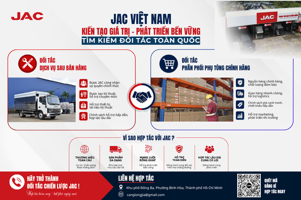 JAC VIỆT NAM – MỞ RỘNG HỢP TÁC, TÌM KIẾM ĐỐI TÁC TRÊN TOÀN QUỐC