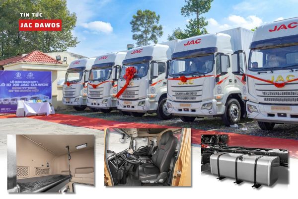 LỄ BÀN GIAO ĐỢT 1 LÔ 10 XE JAC DAWOS