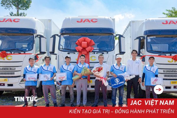 LỄ BÀN GIAO ĐỢT 1 LÔ 10 XE JAC DAWOS